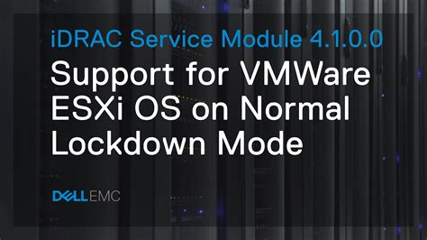 idrac service module vmware.